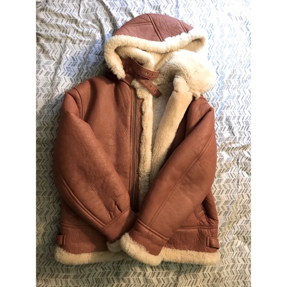 Genuine Sheepskin Bomber Jacket - Picture 1 of 16